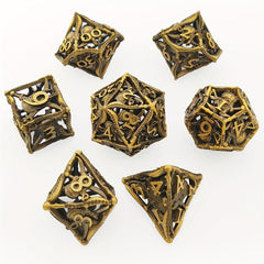 7pcs Dragon Slayer Metal Hollowing Dice Set Hand-welded Lightweight