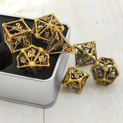 7pcs Dragon Slayer Metal Hollowing Dice Set Hand-welded Lightweight