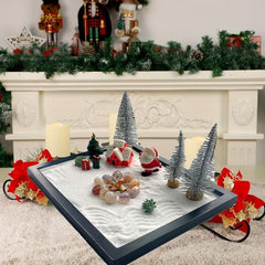 Christmas Sand Tray Decoration Set for Living Room Desktop