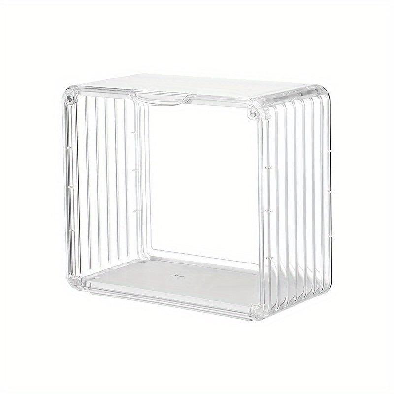 Clear Display Box Doll Display Storage Case Stackable Show Case