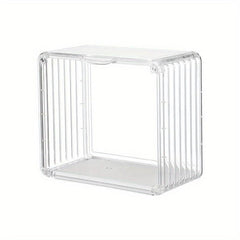 Clear Display Box Doll Display Storage Case Stackable Show Case