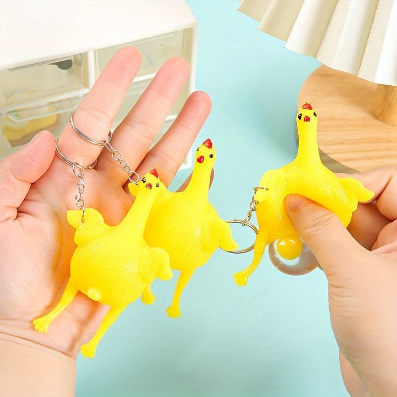 Funny Vent Chicken Egg Squeeze Toy Decompression Strange Gift