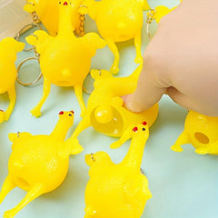 Funny Vent Chicken Egg Squeeze Toy Decompression Strange Gift