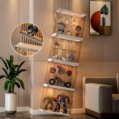 Transparent Dustproof Doll Storage Box Magnetic Absorption Storage Cabinet