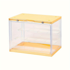 Transparent Dustproof Doll Storage Box Magnetic Absorption Storage Cabinet