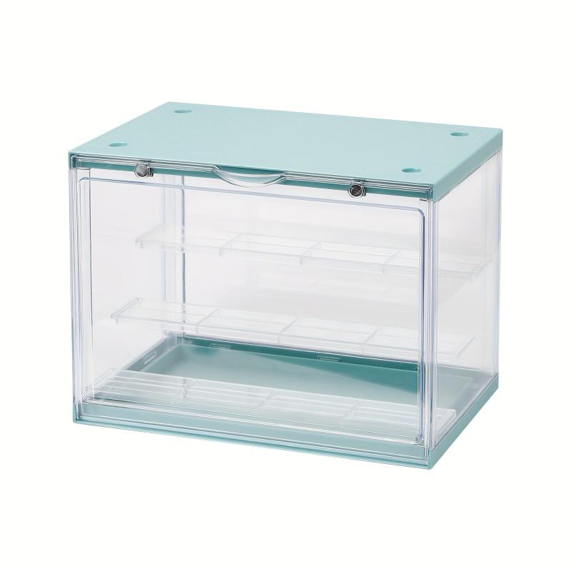 Transparent Dustproof Doll Storage Box Magnetic Absorption Storage Cabinet