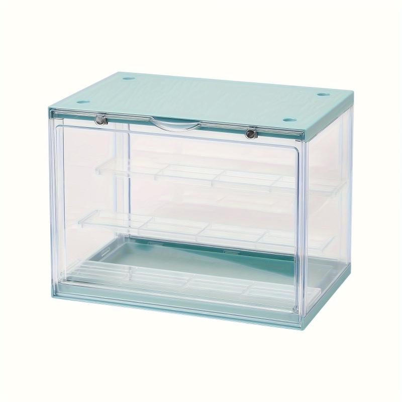 Transparent Dustproof Doll Storage Box Magnetic Absorption Storage Cabinet