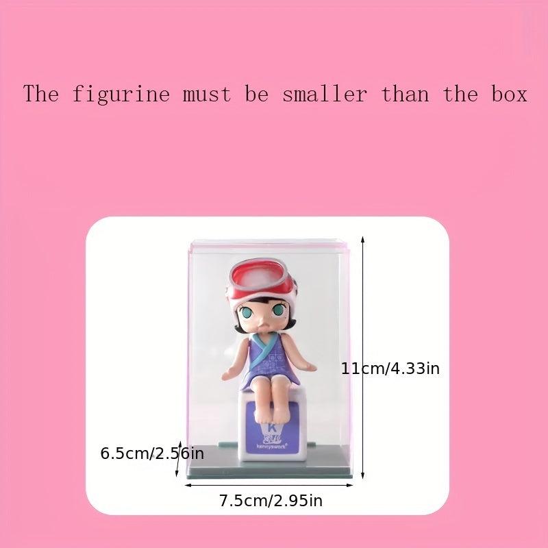 Acrylic Display Box Bubble Matt Transparent Chest Doll Hand Box