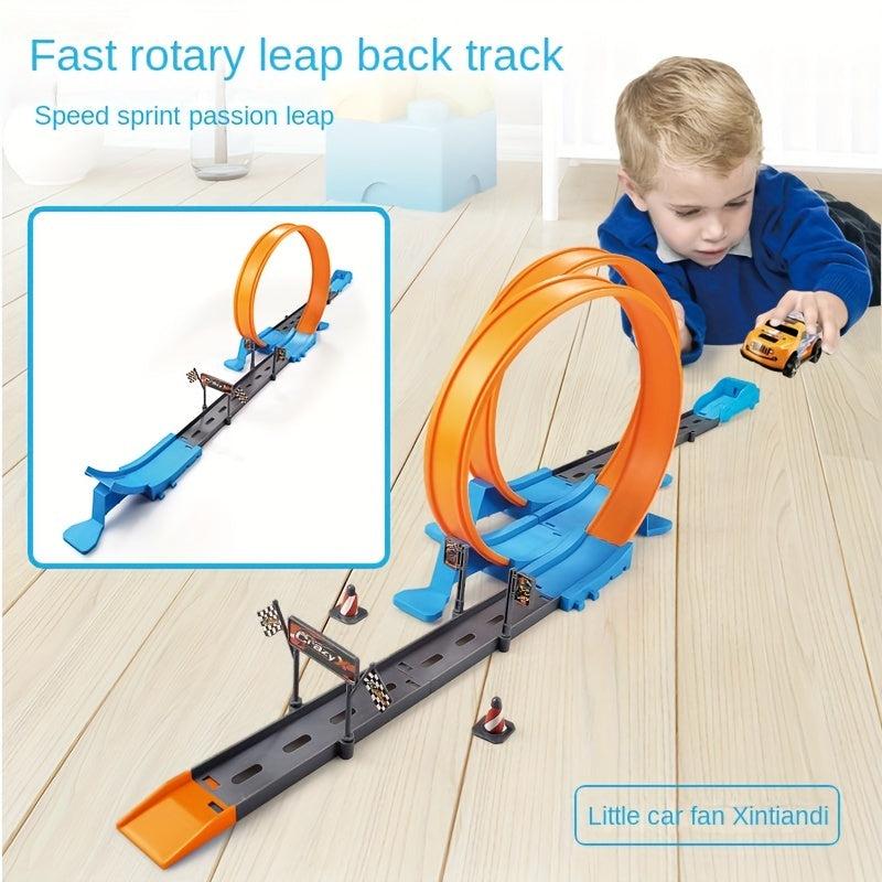 360 Rotation Racing Track Acrobatic Coaster Set for Kids Ages 3 Box Christmas