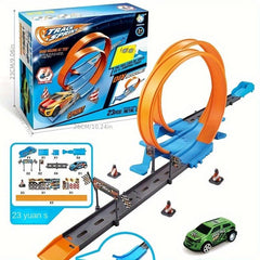 360 Rotation Racing Track Acrobatic Coaster Set for Kids Ages 3 Box Christmas