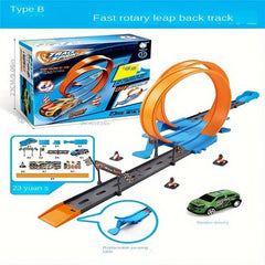360 Rotation Racing Track Acrobatic Coaster Set for Kids Ages 3 Box Christmas