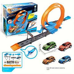 360 Rotation Racing Track Acrobatic Coaster Set for Kids Ages 3 Box Christmas