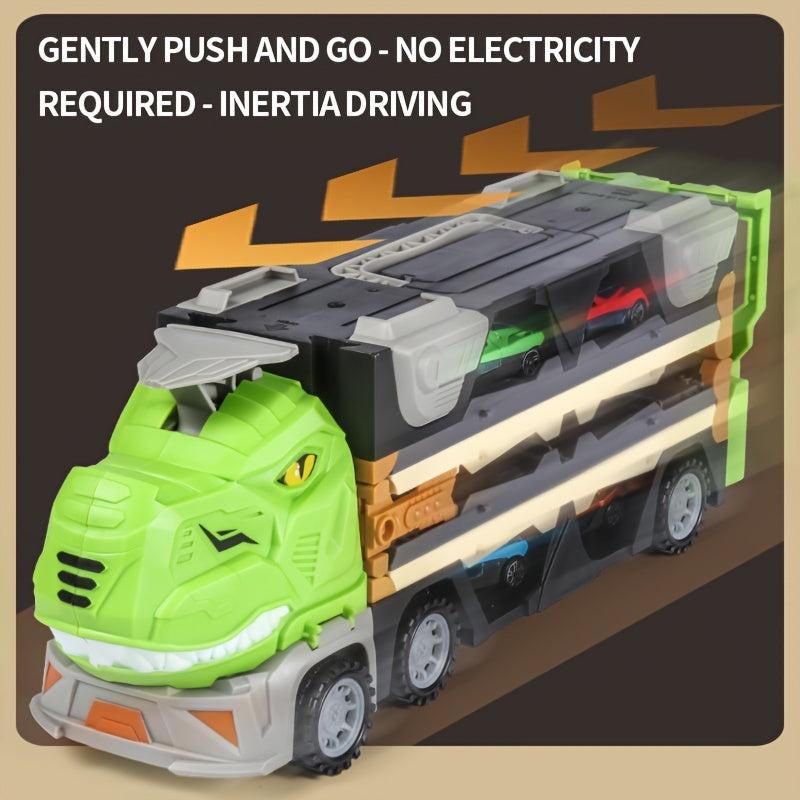 Dinosaur Transformation Ejection Truck Storage Container Car