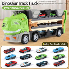 Dinosaur Transformation Ejection Truck Storage Container Car