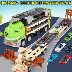 Dinosaur Transformation Ejection Truck Storage Container Car