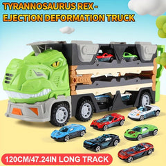 Dinosaur Transformation Ejection Truck Storage Container Car