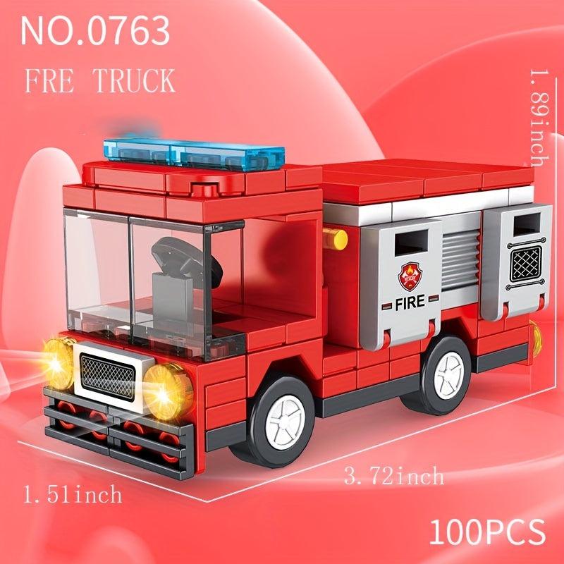 City Car Building Blocks Kids Educational Toy Gift Boys