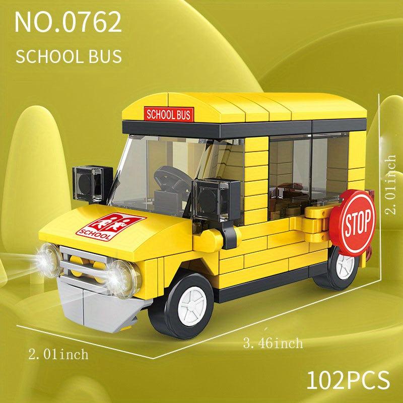 City Car Building Blocks Kids Educational Toy Gift Boys