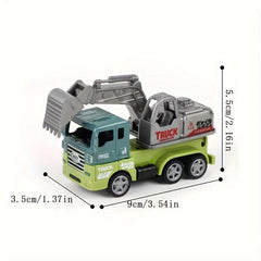 Alloy Dinosaur Car Metal Front Engineering Toy Christmas Gift