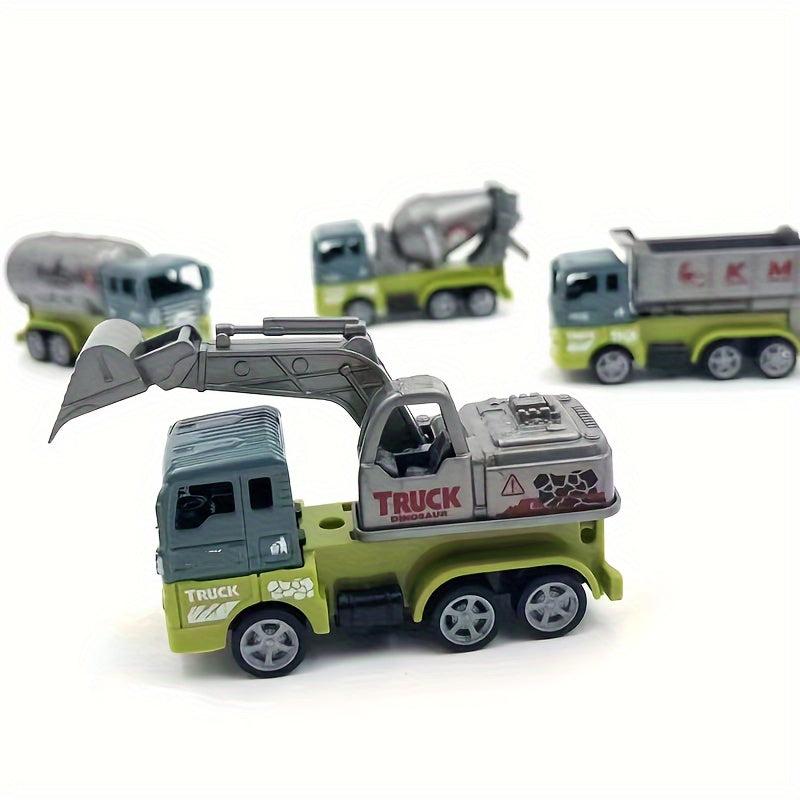 Alloy Dinosaur Car Metal Front Engineering Toy Christmas Gift