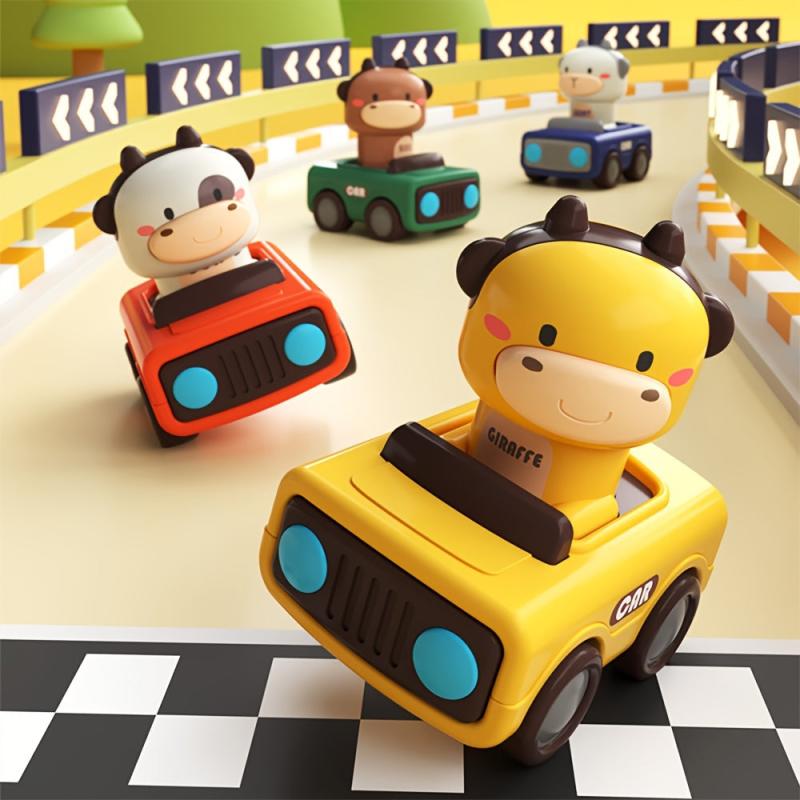 Animal Car Birthday Push Go Car Toy For Christmas Gift
