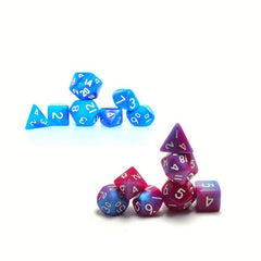 Double Mini Dice Set - Purple Polyhedral Dice Set