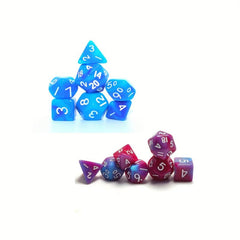 Double Mini Dice Set - Purple Polyhedral Dice Set