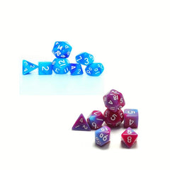 Double Mini Dice Set - Purple Polyhedral Dice Set