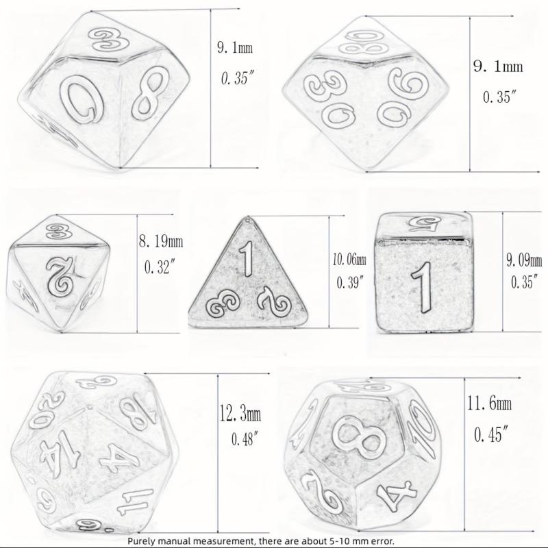 Double Mini Dice Set - Purple Polyhedral Dice Set