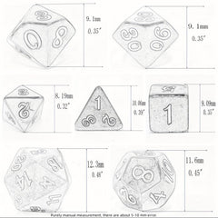 Double Mini Dice Set - Purple Polyhedral Dice Set