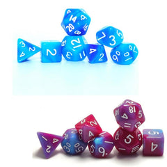 Double Mini Dice Set - Purple Polyhedral Dice Set