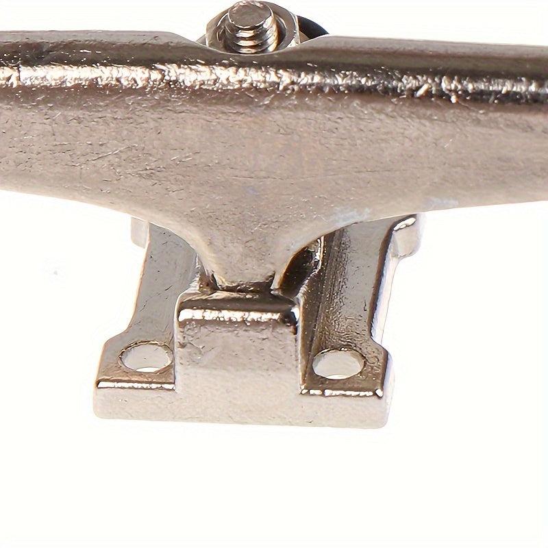 Maple Finger Skateboard Silver Nickel Plated Bridge Split Alloy Bracket