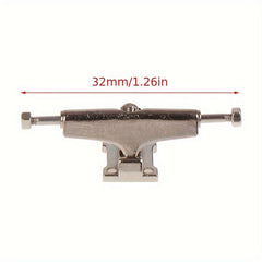 Maple Finger Skateboard Silver Nickel Plated Bridge Split Alloy Bracket