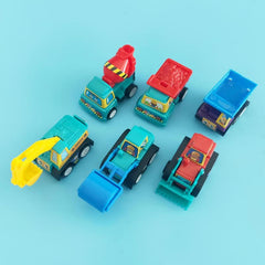 Creative Cartoon Mini Inertia Back Car Set Toy Car Bagged