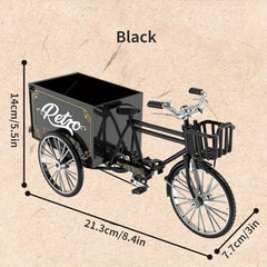 3-Wheeled Truck Alloy Model Toy Retro Nostalgic Collection Decoration Gift