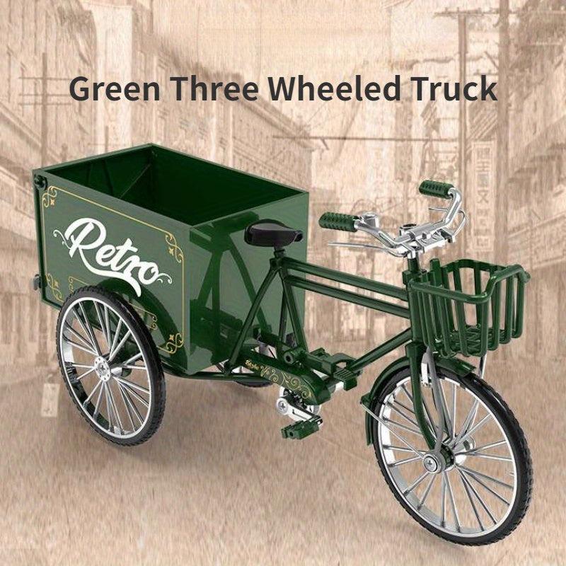3-Wheeled Truck Alloy Model Toy Retro Nostalgic Collection Decoration Gift