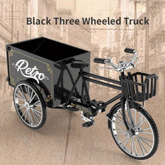 3-Wheeled Truck Alloy Model Toy Retro Nostalgic Collection Decoration Gift
