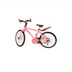 1pc BJD Joint Dolls Bike Pink Brown Plastic Bike Doll House Accessories