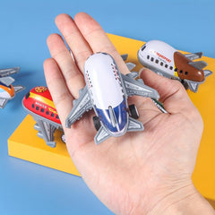 6pcs Alloy Mini Aircraft Diecast Planes, Pullback Mechanism, Jet Plane Toys