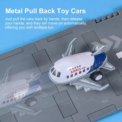 6pcs Alloy Mini Aircraft Diecast Planes, Pullback Mechanism, Jet Plane Toys