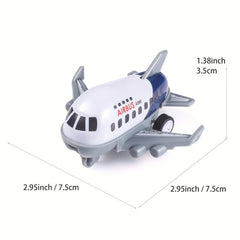 6pcs Alloy Mini Aircraft Diecast Planes, Pullback Mechanism, Jet Plane Toys