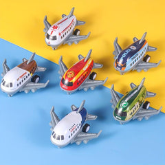 6pcs Alloy Mini Aircraft Diecast Planes, Pullback Mechanism, Jet Plane Toys
