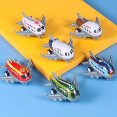 6pcs Alloy Mini Aircraft Diecast Planes, Pullback Mechanism, Jet Plane Toys