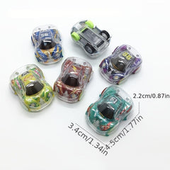Double layer Graffiti Mini Racing Car Decoration