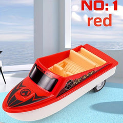 Pull back Toy Boat Simulation Plastic Small Speedboat Gift For Boys And Girls