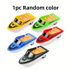 Pull back Toy Boat Simulation Plastic Small Speedboat Gift For Boys And Girls