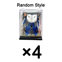 Alloy Deformation Car Model With Acrylic Display Box Metal Racing Car