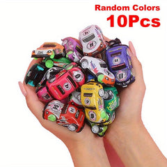 10 Mini Pull Back Cars Toy Funny Vehicle Car Model Toy Wheels Set