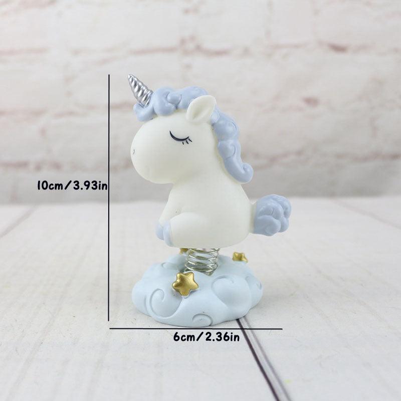 Enamel Unicorn Car Ornament Decoration Cake