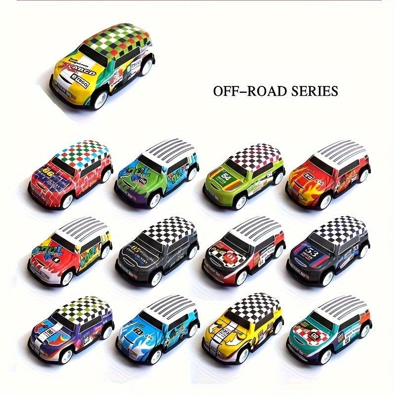 25-50pcs Metal Pull Back Toy Cars Die Cast Race Cars Vehicles Bulk